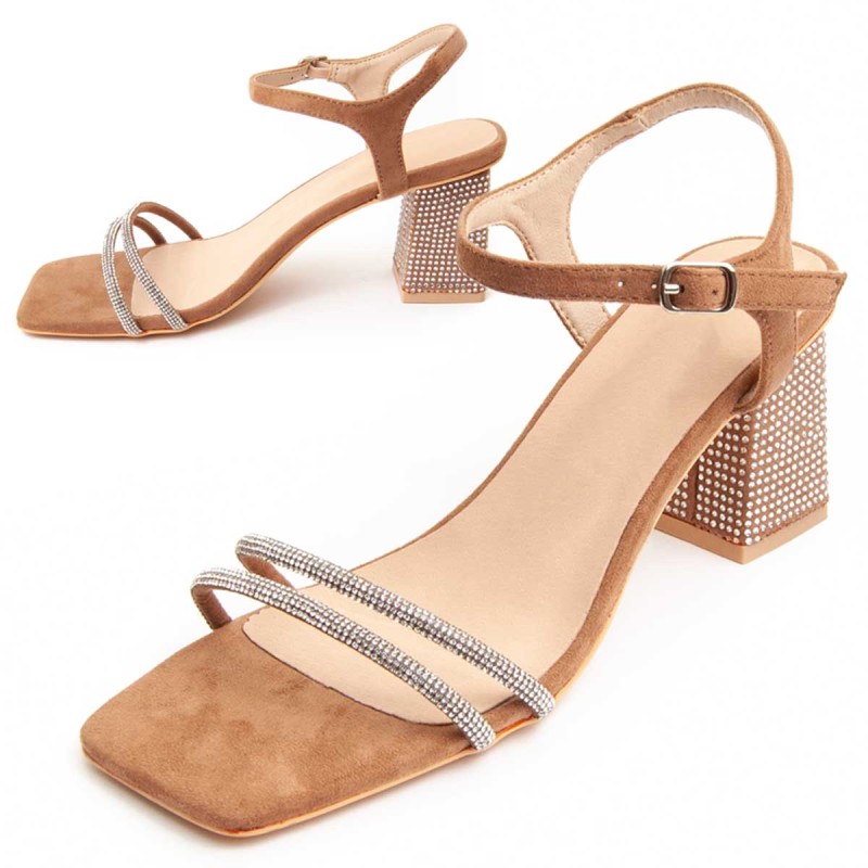 Sandalia Con Tacón Para Mujer. Montevita Sanndarey10 90522