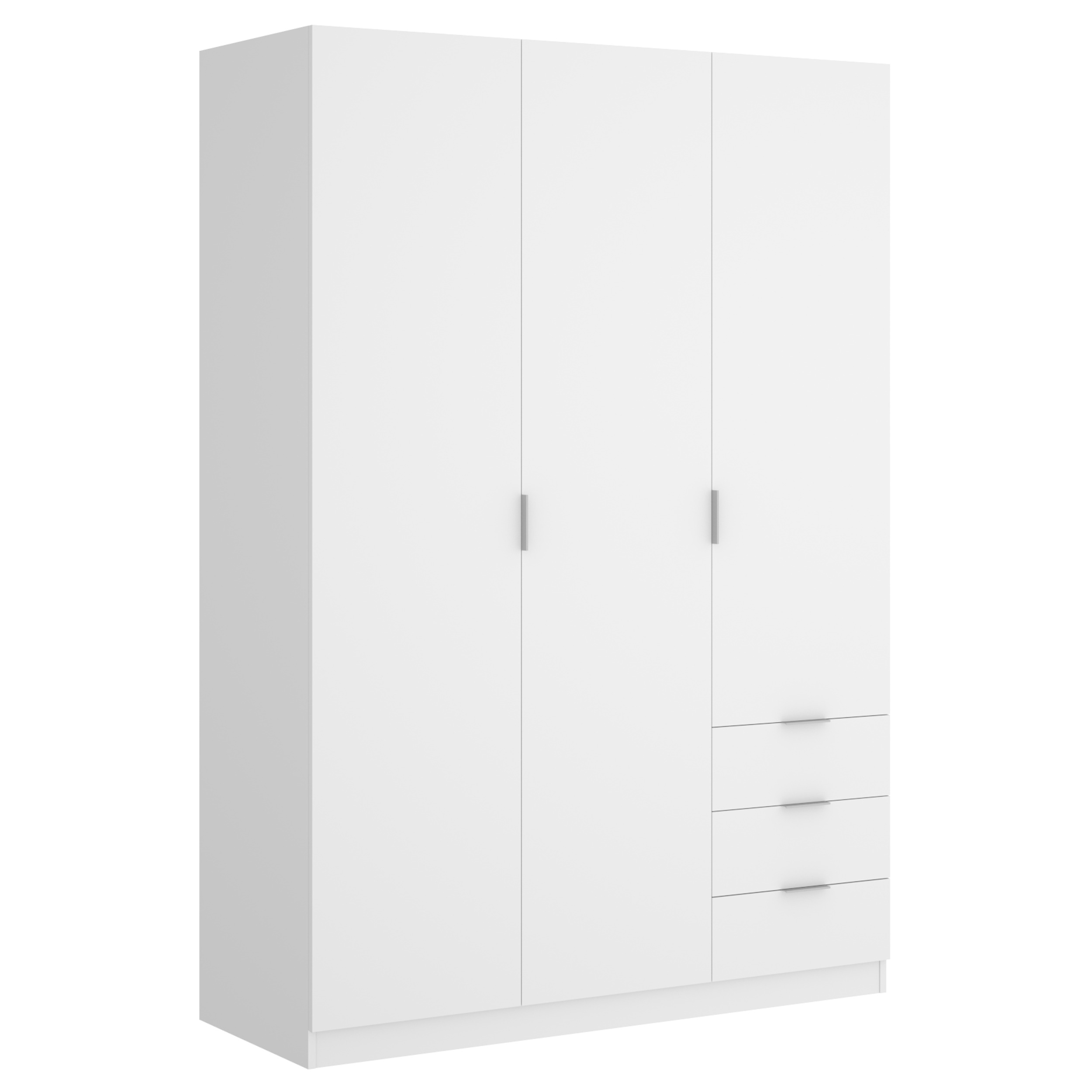 Dekit Armario 3 Puertas Y 3 Cajones - Essen - 184X121X52 - Blanco Espacioso