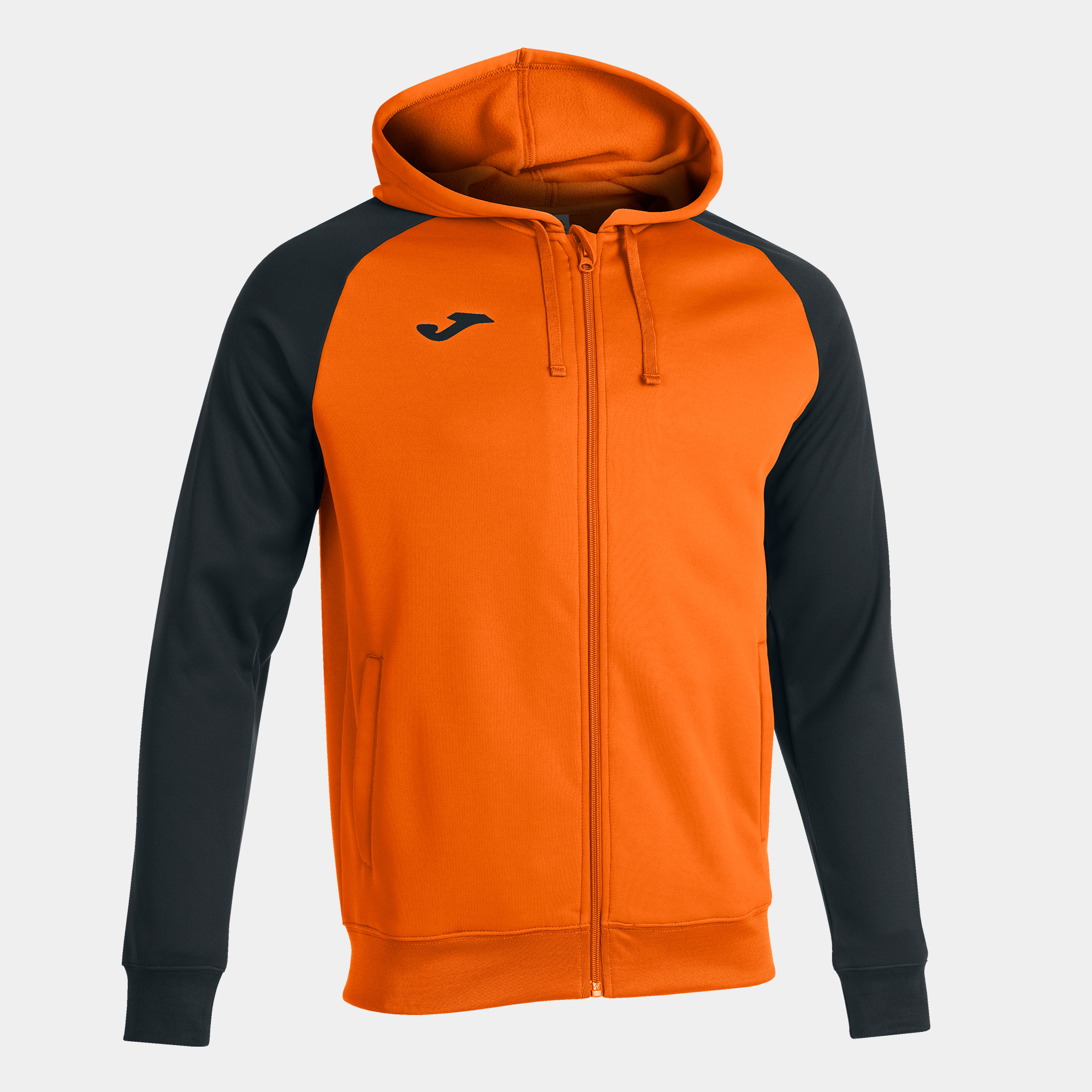 JOMA CHAQUETA CON CAPUCHA ACADEMY IV NARANJA NEGRO Talla 3 (7XS) Niño Junior