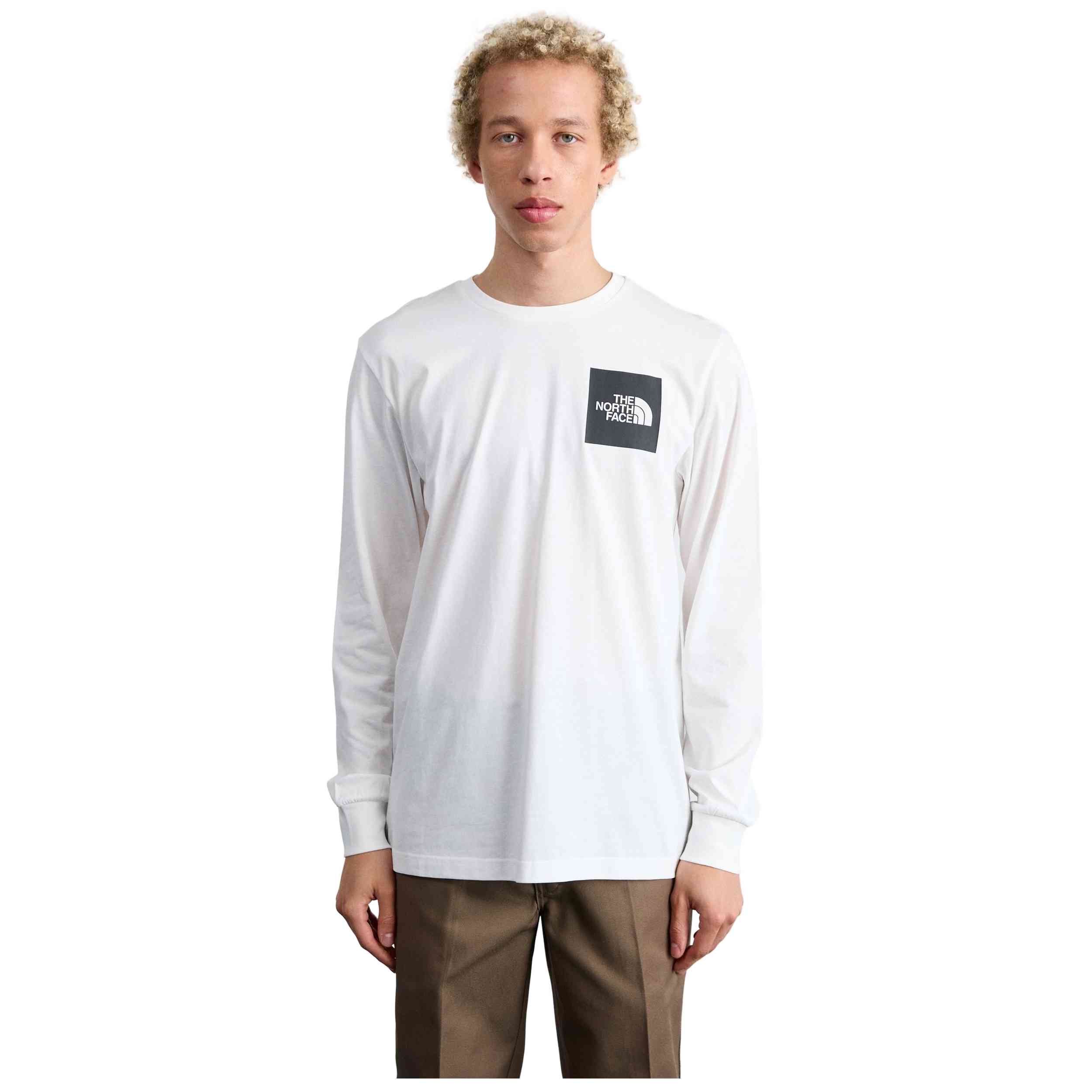 Camiseta The North Face modelo M L/S Fine Tee en color Blanco
