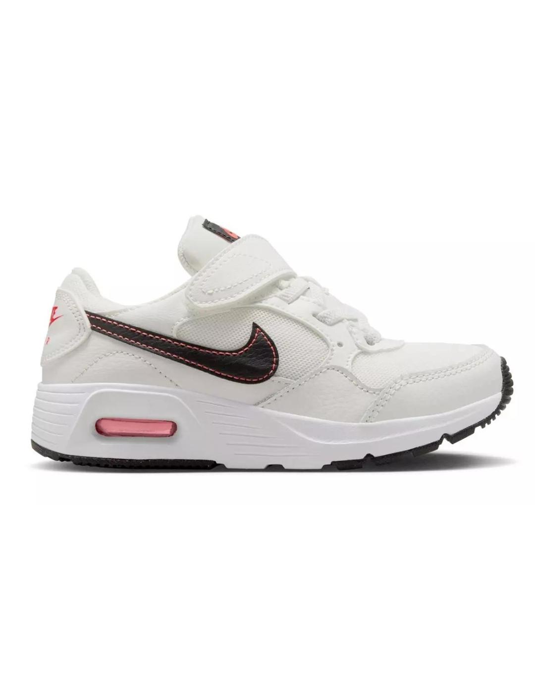 Zapatillas nike air max sc blanco coral de niño.
