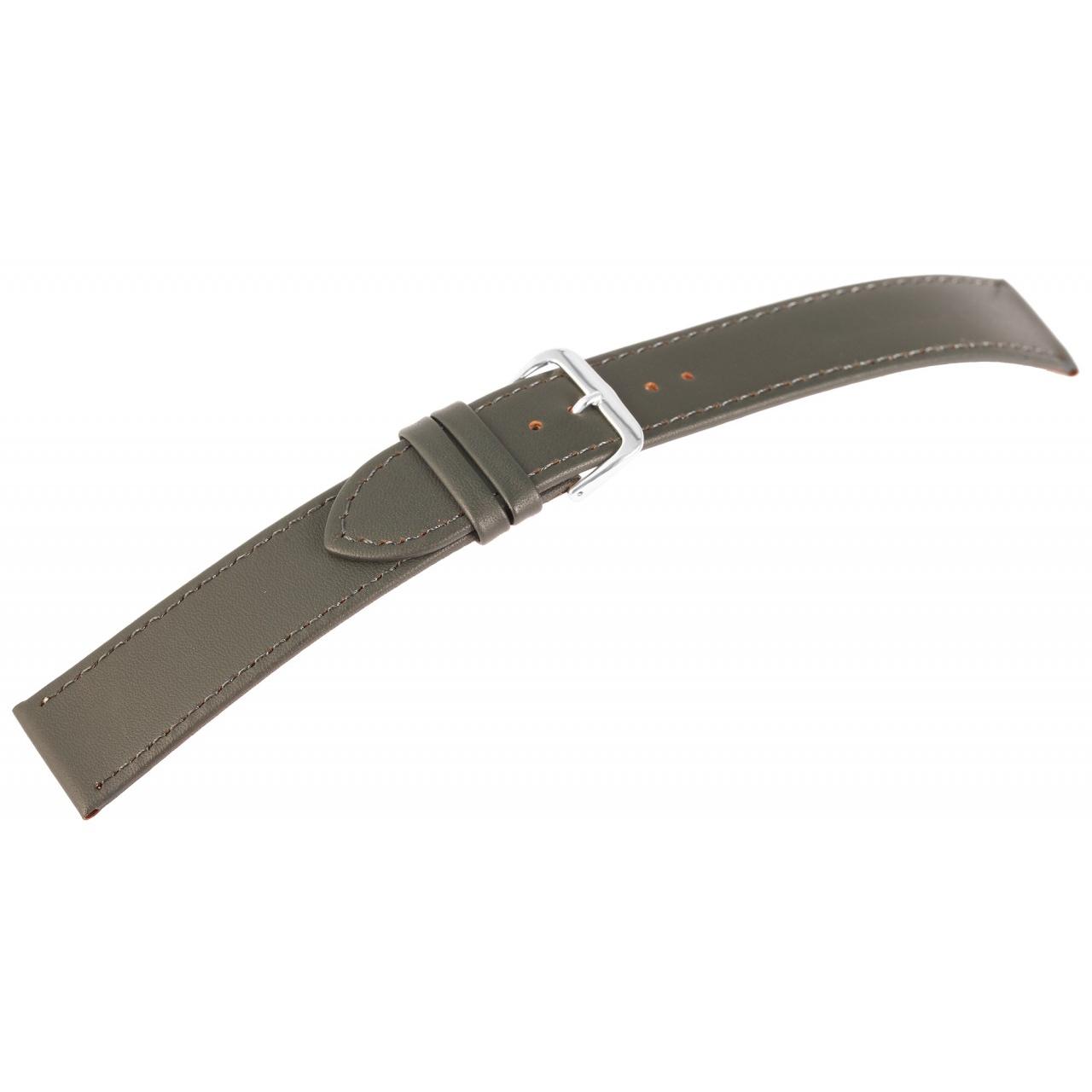 Mestre Artesão® Bracelete de Reloj Verde em Couro Genuíno - 20mm - 0426