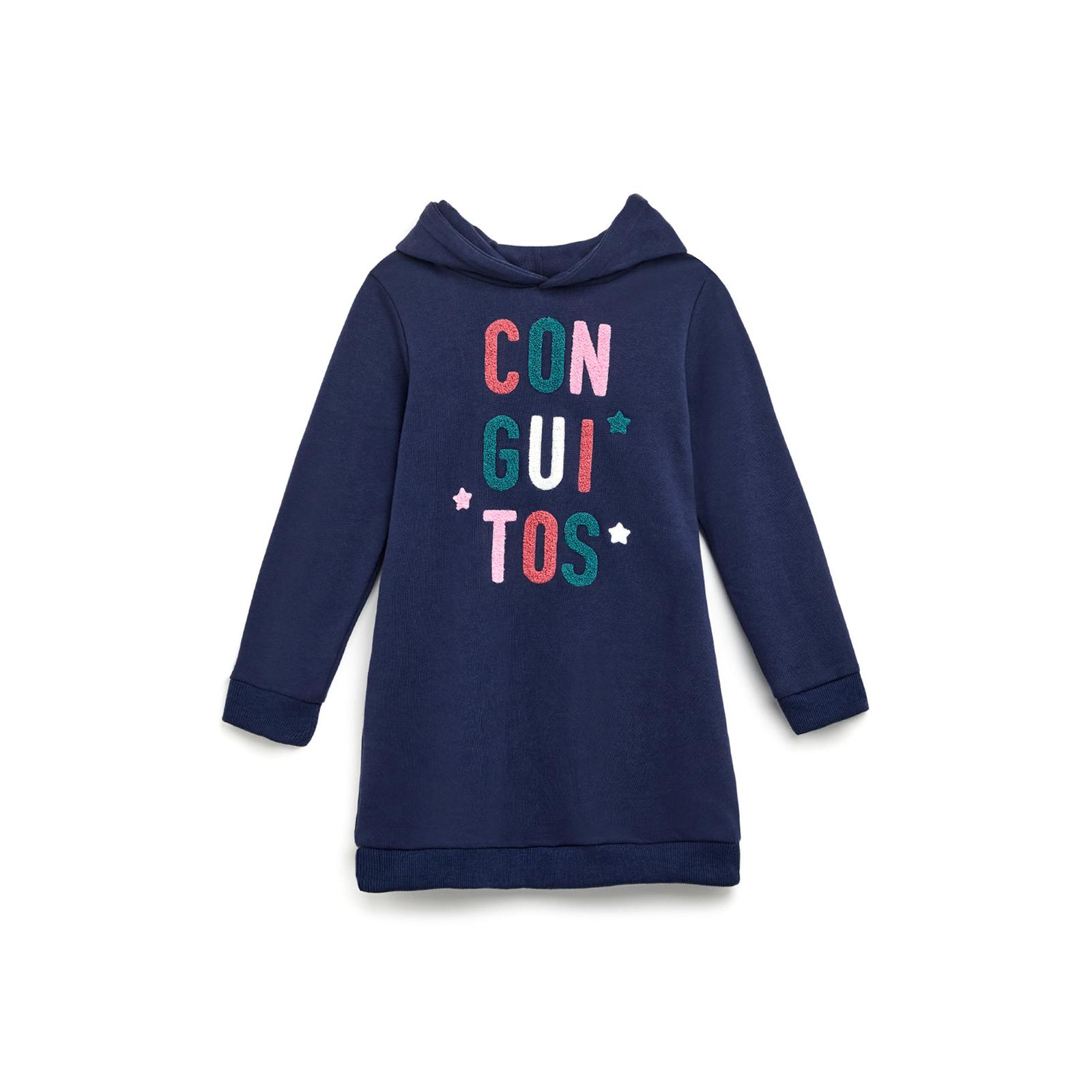 Conguitos - Vestido Azul Marino con Capucha Conguitos para Niña