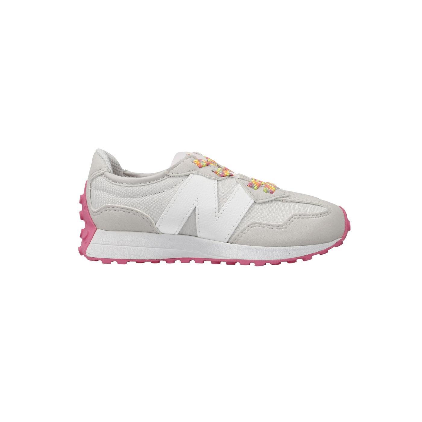 Zapatilla New Balance 327 gris y rosa para niña