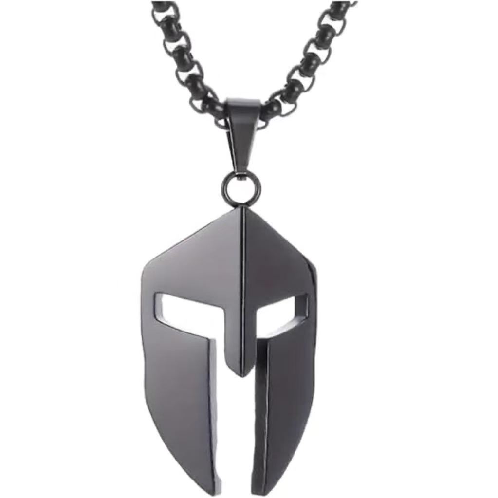 Collar con colgante para hombre, cadena de suéter de acero inoxidable para hombre