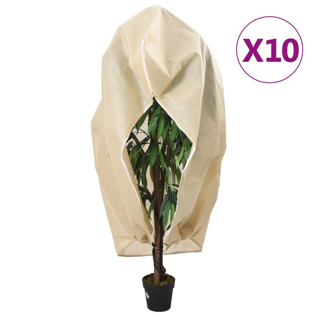 vidaXL Cubiertas para Plantas conllera Fundas 10 uds 70 g/m² 3,93x3,5 m Color Beige,  Verde,  Blanco y mas