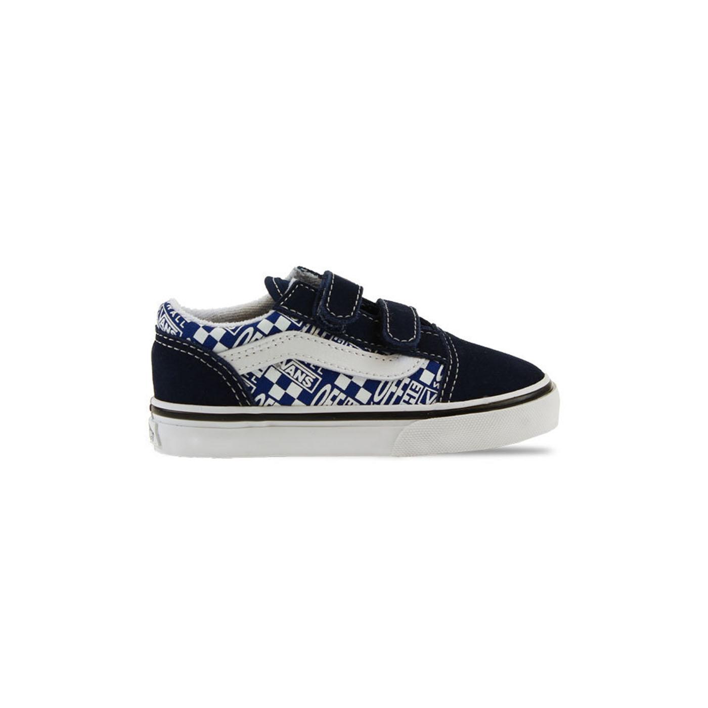 Zapatilla Baby Vans Old Skool V Logo Marino