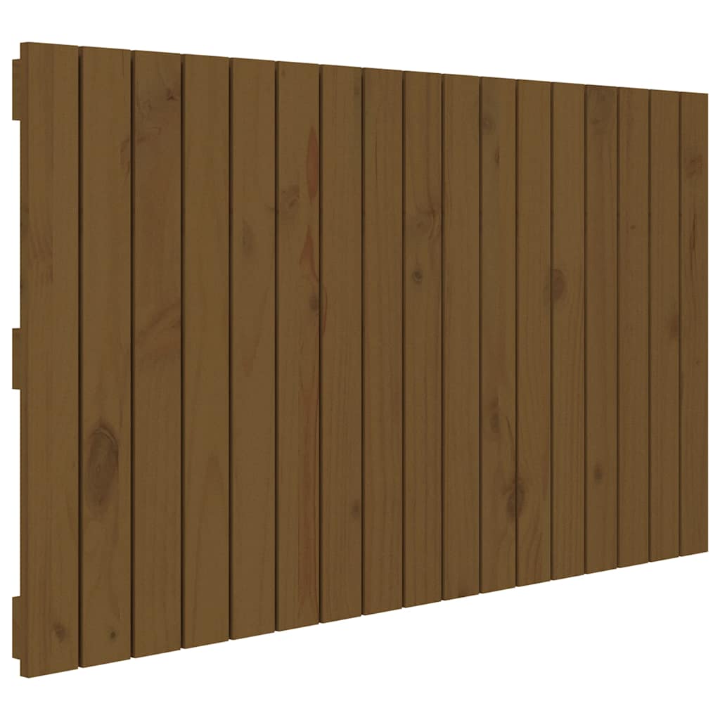 vidaXL Cabecero de cama de pared madera maciza de pino 108x3x60 cm