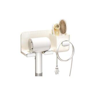 CA Soporte para secador de pelo con gestión de cables, soporte de pared sin perforaciones, para baño, dormitorio, hotel
