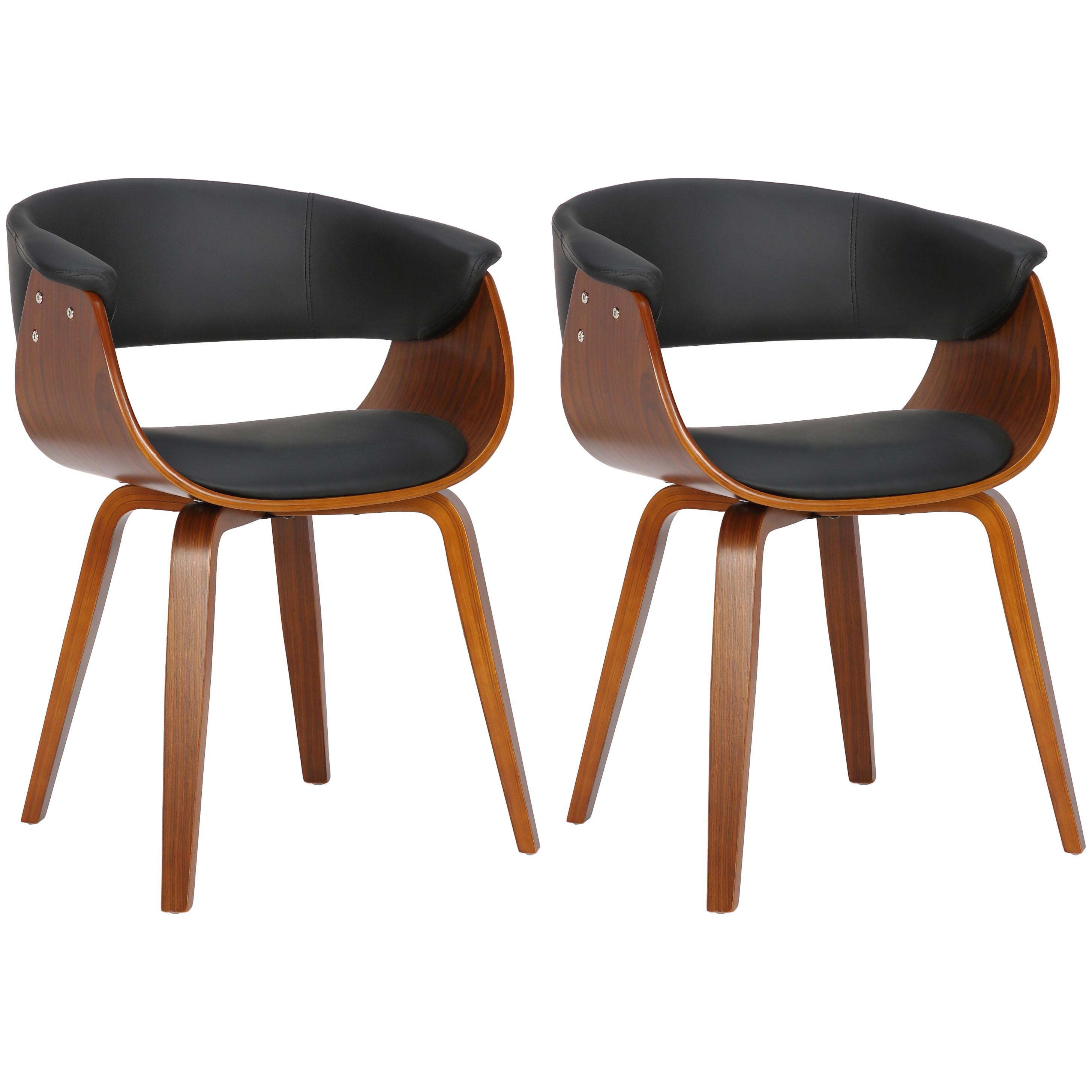 Set de 2 sillas de comedor Bruce Negro