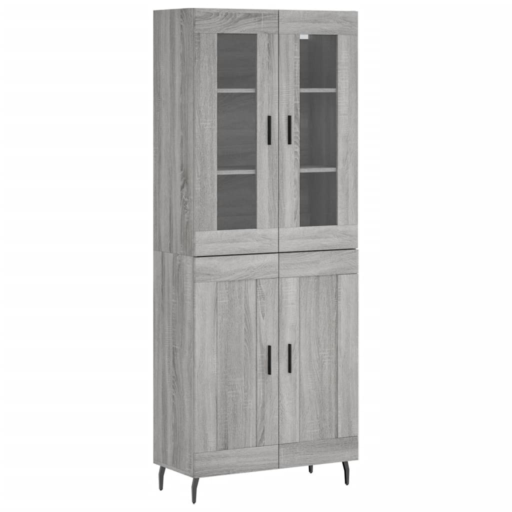 Vidaxl - Aparador Alto Madera Contrachapada 69,5x34x180 Cm - Blanco