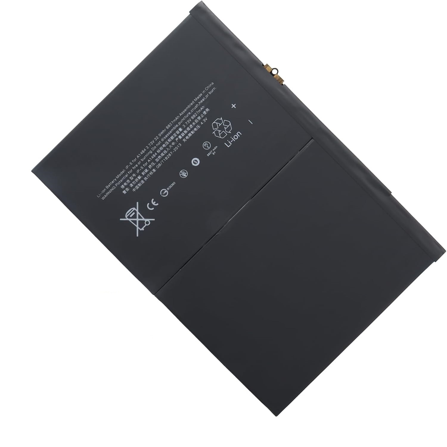 Batería De Repuesto Compatible para el iPad Air 1 / 5a 2017 / 6a 2018 / 7a 2019 / 8a 2020 / 9a 2021 A1484 A1474 A2197 / Nueva Fabricación/Capacidad 8827mAh