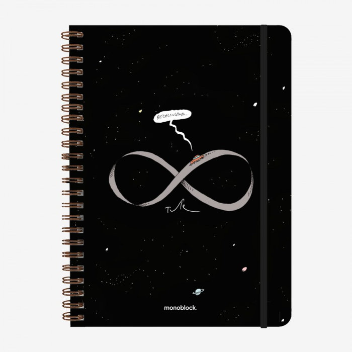 MONOBLOCK CUADERNO A4 ESPIRAL CON PLANIFICADOR TUTE TUTE 22x29x1 Cms.