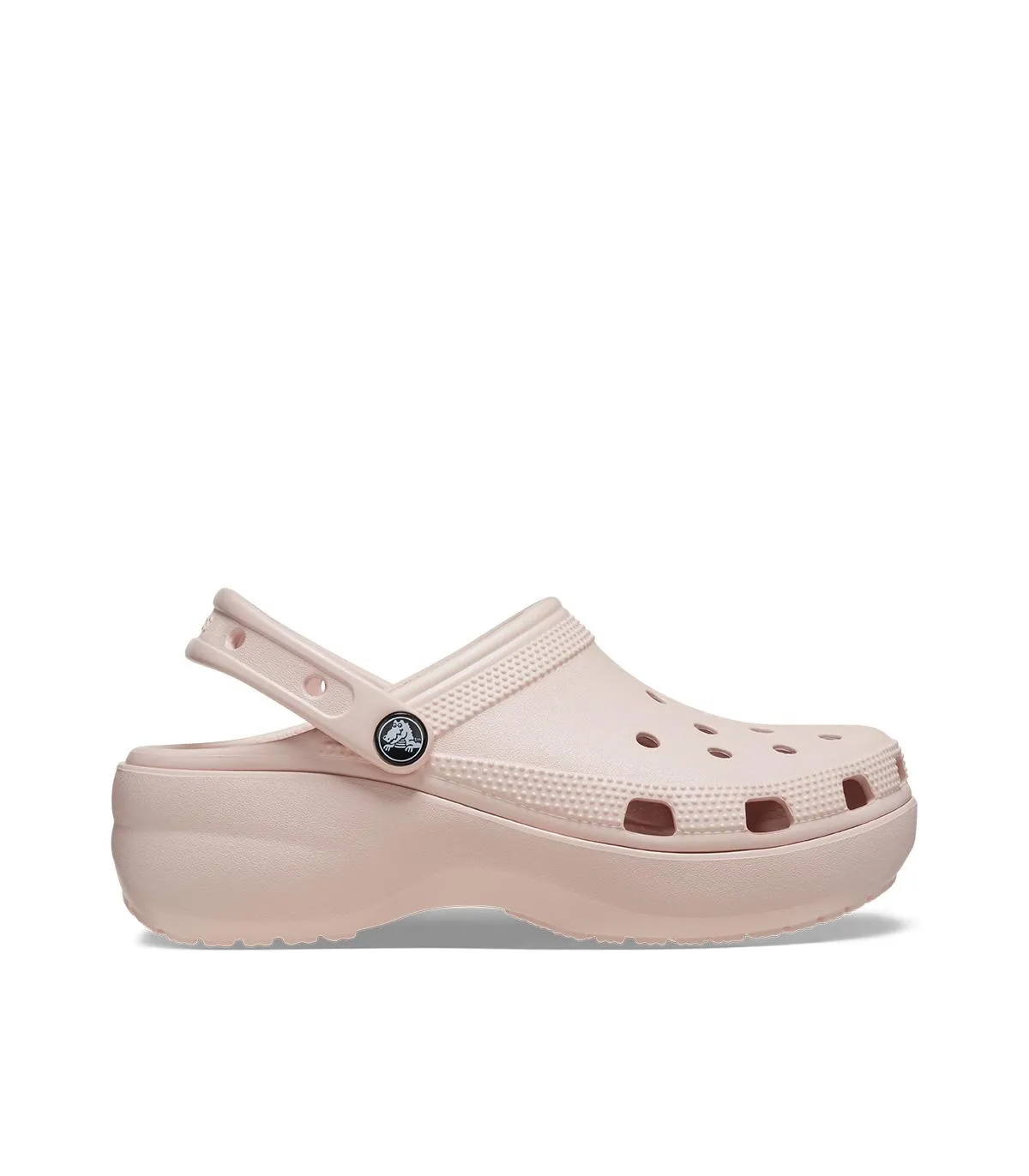 Crocs classic platform 206750 nude clog mujer594220026