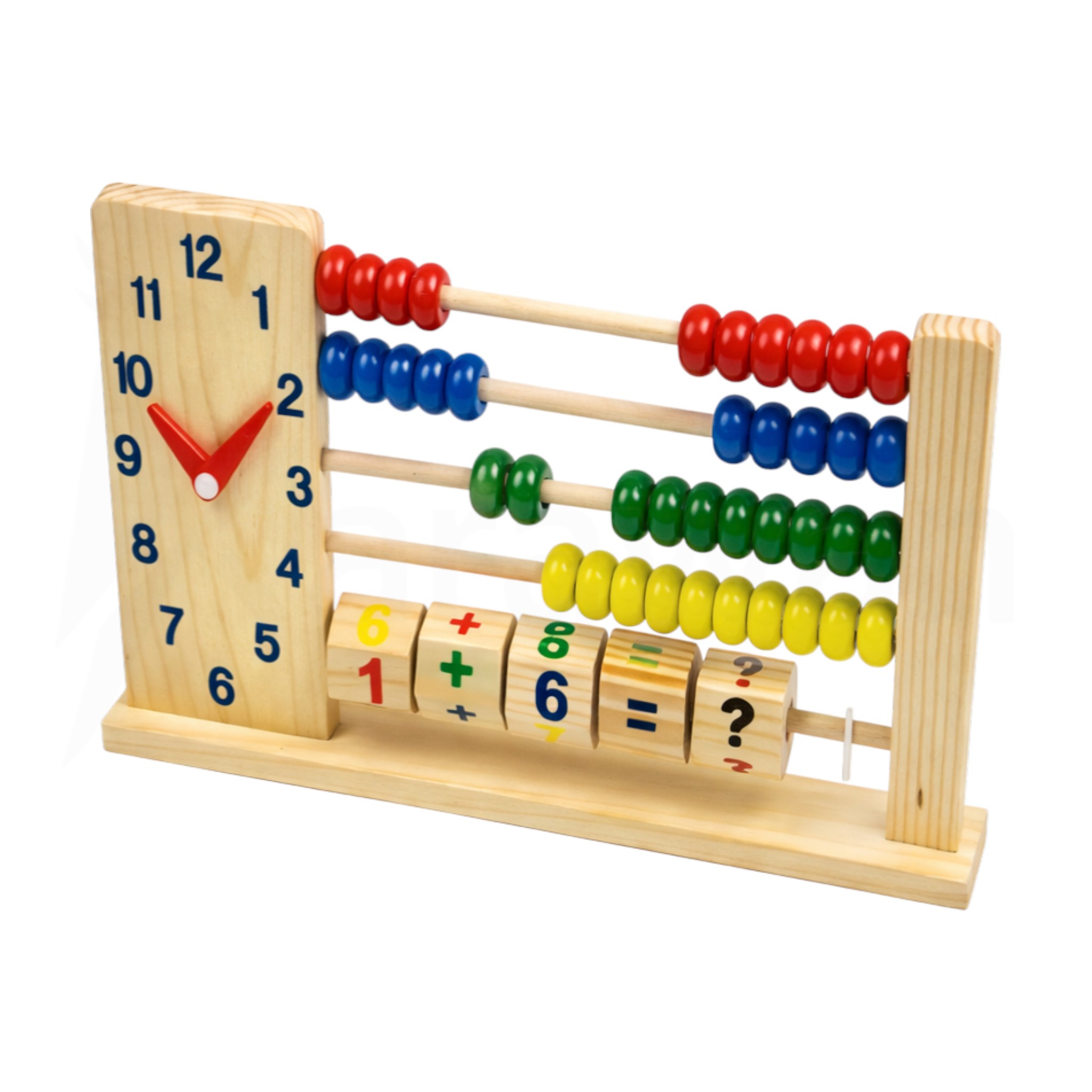 Pack x2 - Ábaco De Madera Educativo Para Aprendizaje Básico - Karawan