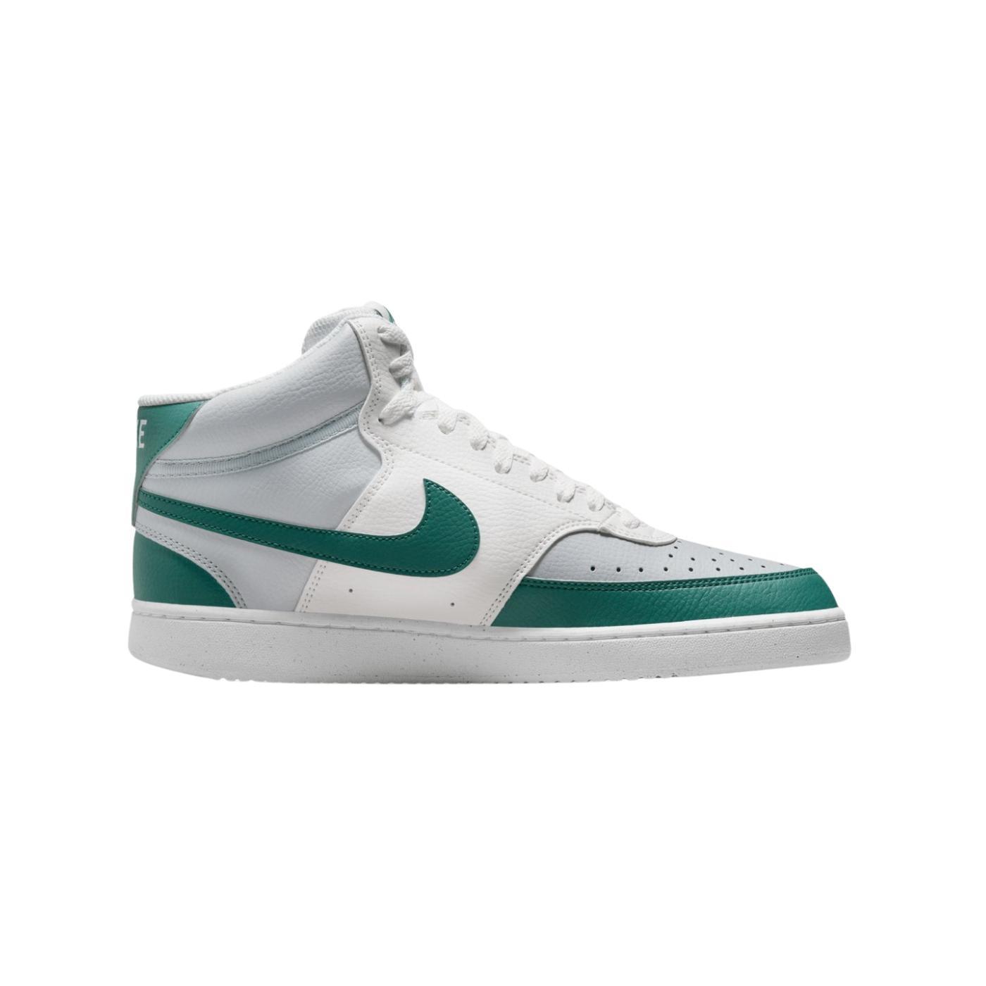 Zapatillas nike court vision mid blanco gris verde de hombre