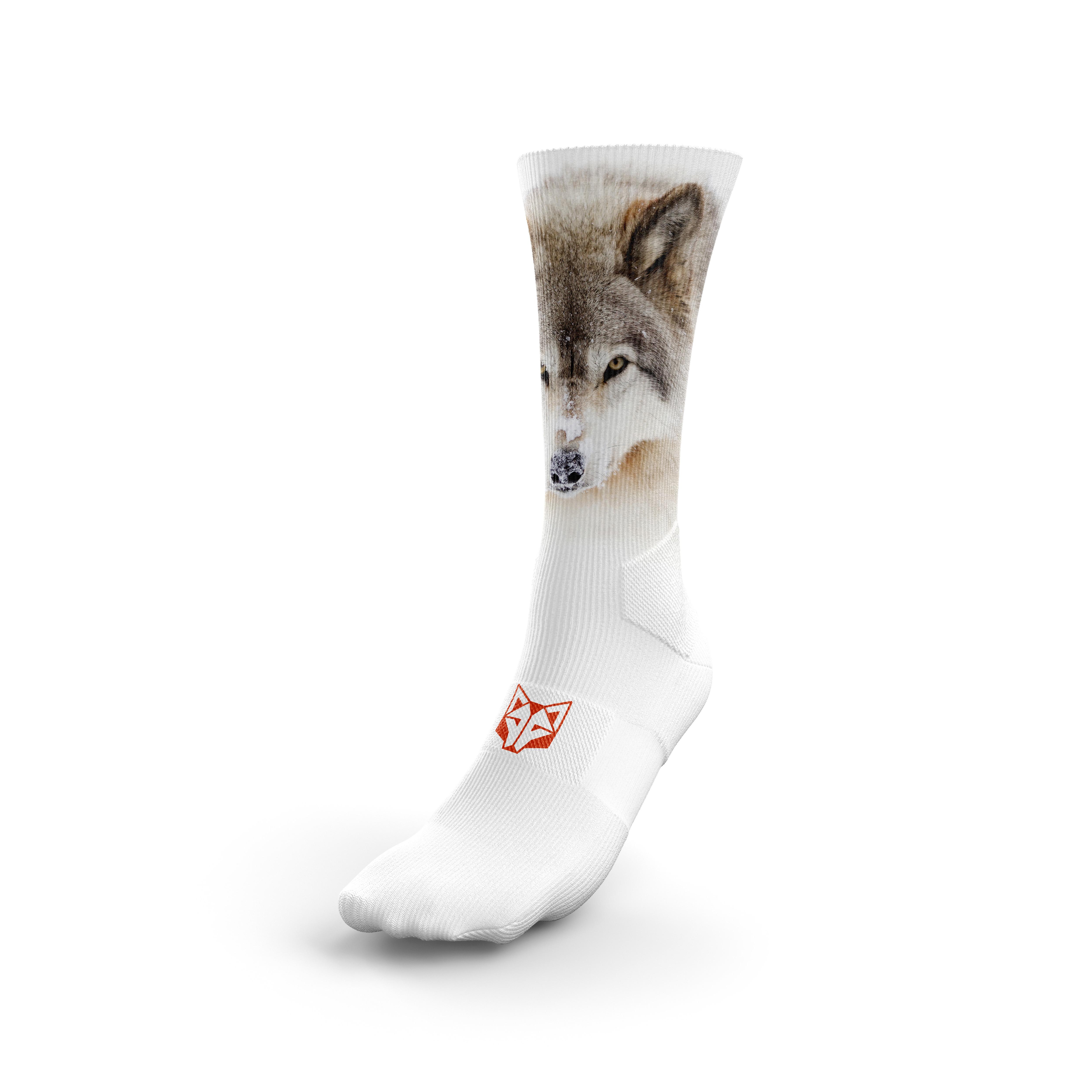 Calcetines Hombre Deportivos OTSO Ultra Ligeros, Transpirables y Sin Rozaduras – Running, Gym, Ciclismo... - (Wolf) y Muchos Diseños Originales Disponibles