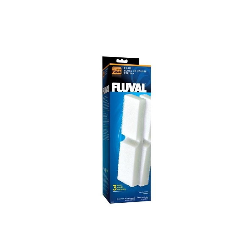 Fluval Filtro Externo FX5/6 Foamex 3 uds