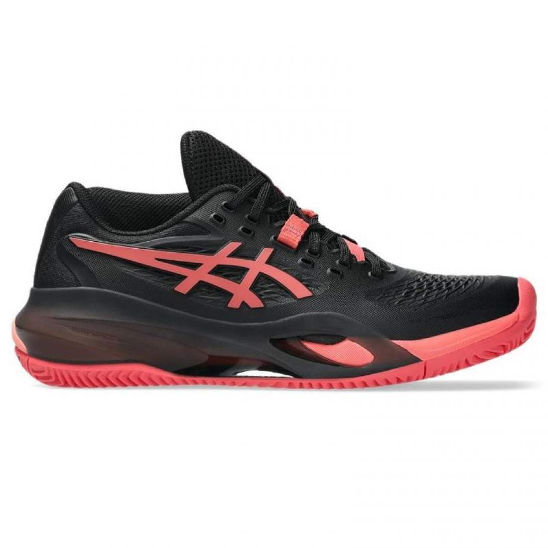 Zapatillas Asics Gel Resolution X Clay Negro Rojo Mujer