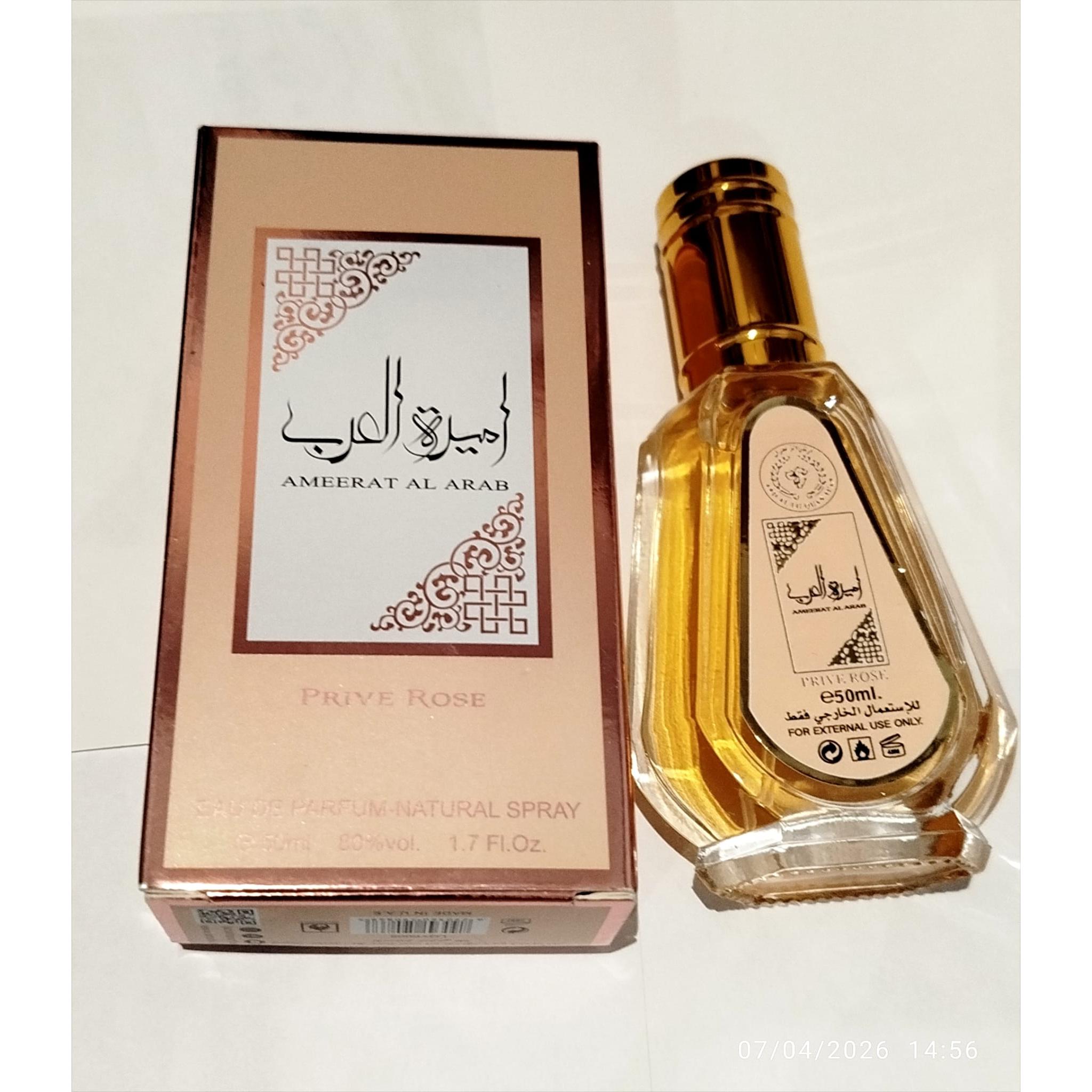 Ameerat Al Arab Prive Rose Eau de Parfum Mujer 50ml – Perfume de mujer Aroma Floral y Elegante