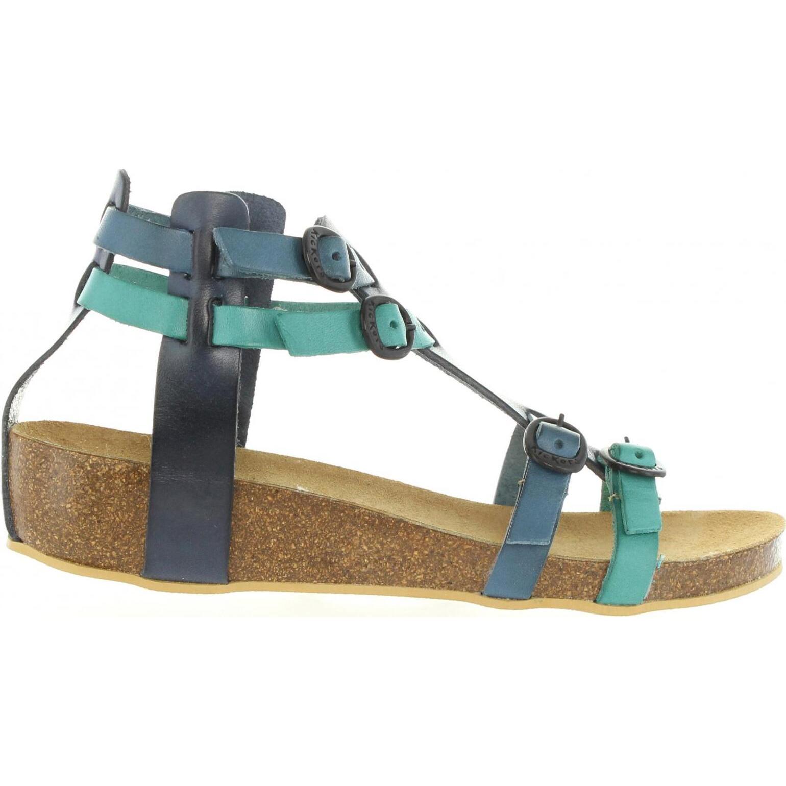 Women's and girls sandals kickers 420390 -30 buld 53 bleu turquoise