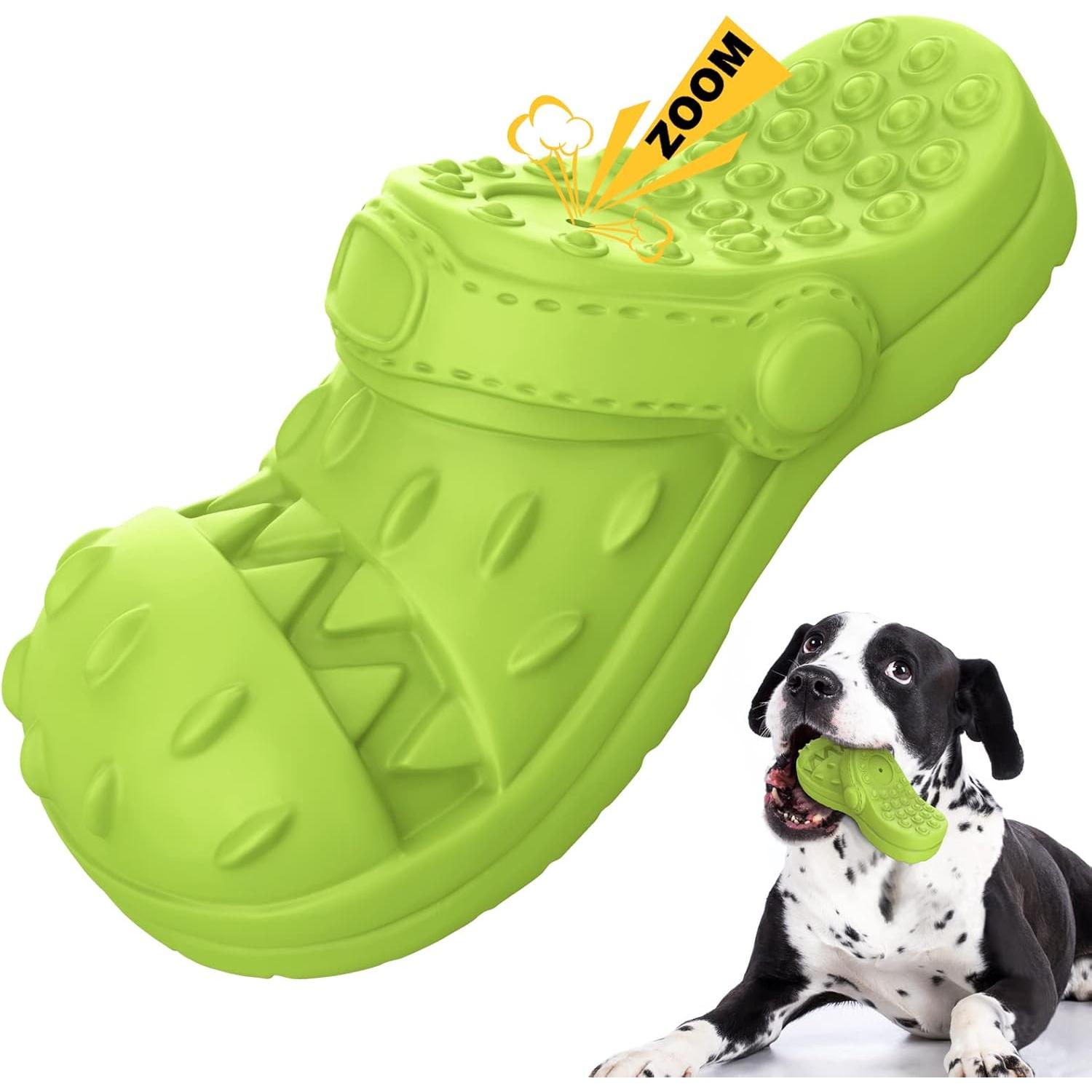Juguetes para Perros Indestructibles - Masticables Juguetes para Perros Grandes - Squeak Interactive Juguetes de Caucho Natural para Medianos, Grandes Perros