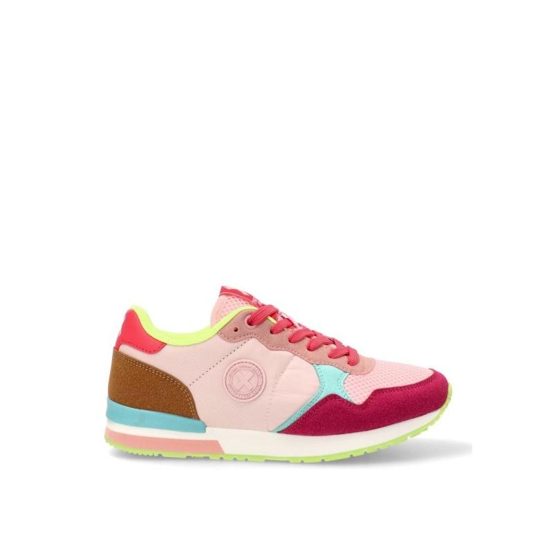 Zapatillas Casual Xti - Mujer - Suela Plana - Modelo 144061 - Color Rosa