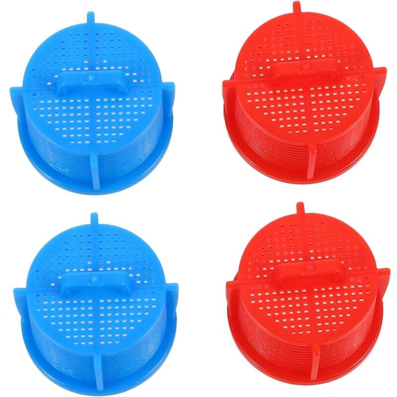 CA Paquete de 4 filtros para lavadora, válvula de entrada de agua para lavadora, purificador de agua, filtro de agua doméstico, válvula de entrada de agua de plástico, filtro colador