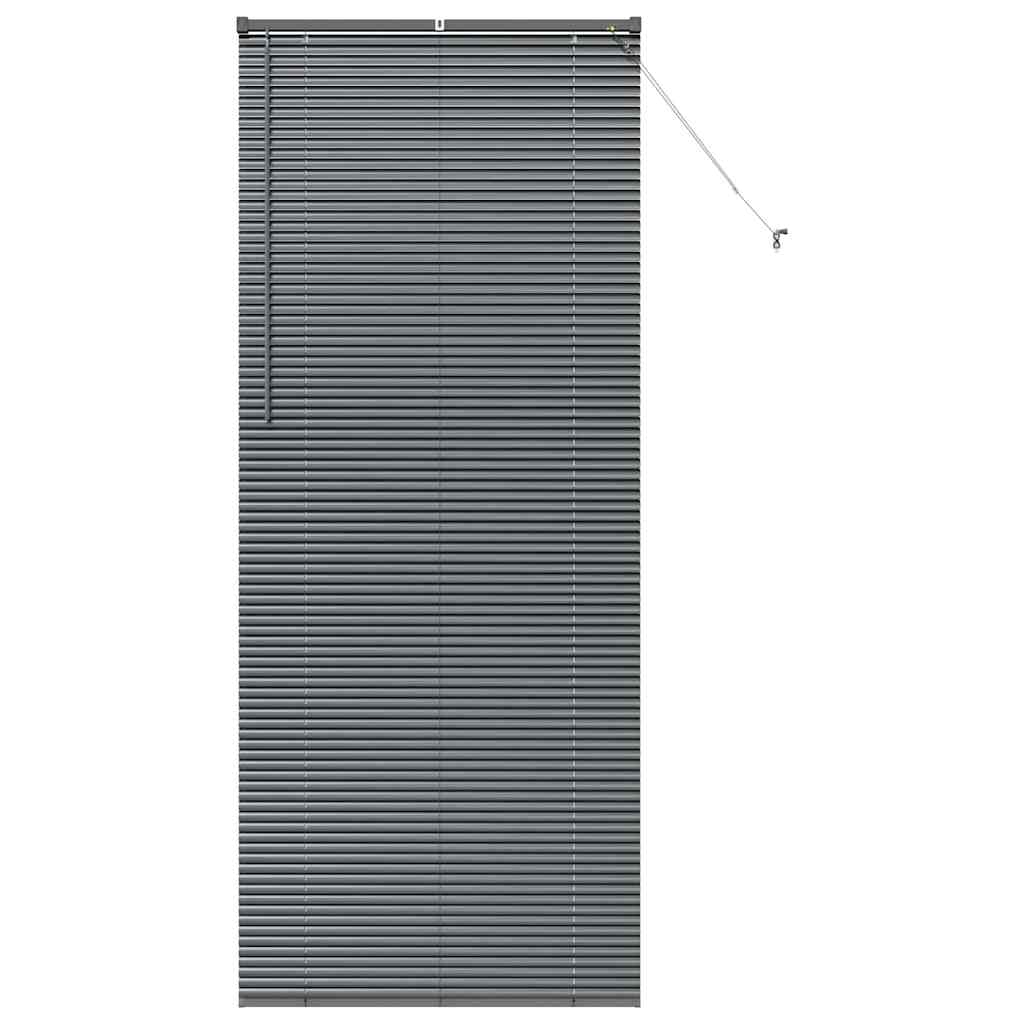 vidaXL Persianas venecianas Manual Gris oscuro 220 x 95 cm Aluminio