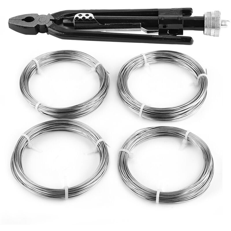 CA Alicates para retorcer alambre, alicates para retorcer alambre de 6 pulgadas, alicates para retorcer alambre de acero de alto carbono con alambres de calibre, multifuncionales y prácticos.