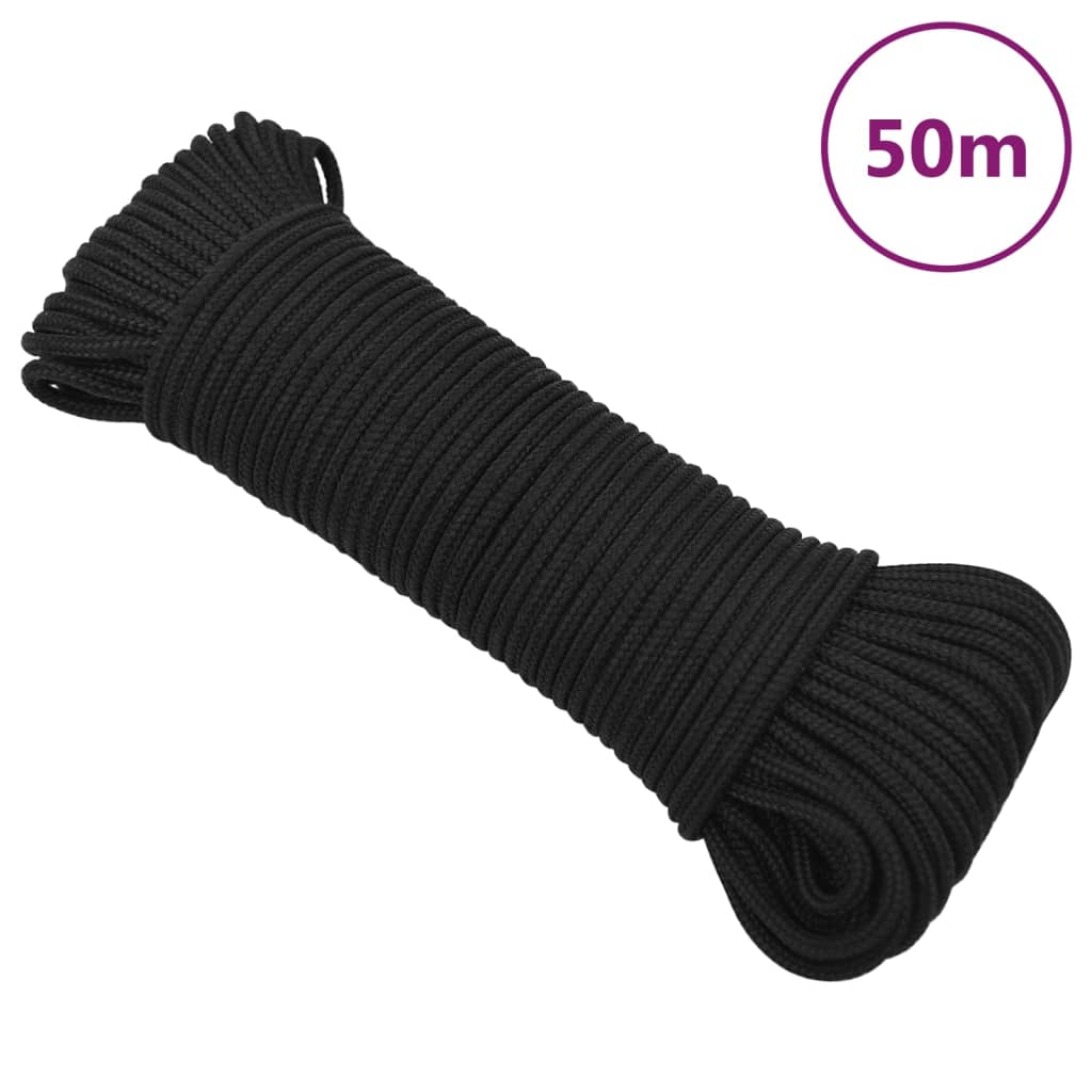 vidaXL Cuerda de barco polipropileno 4 mm 50 m cuerda Color Amarillo,  orange,  Negro y mas