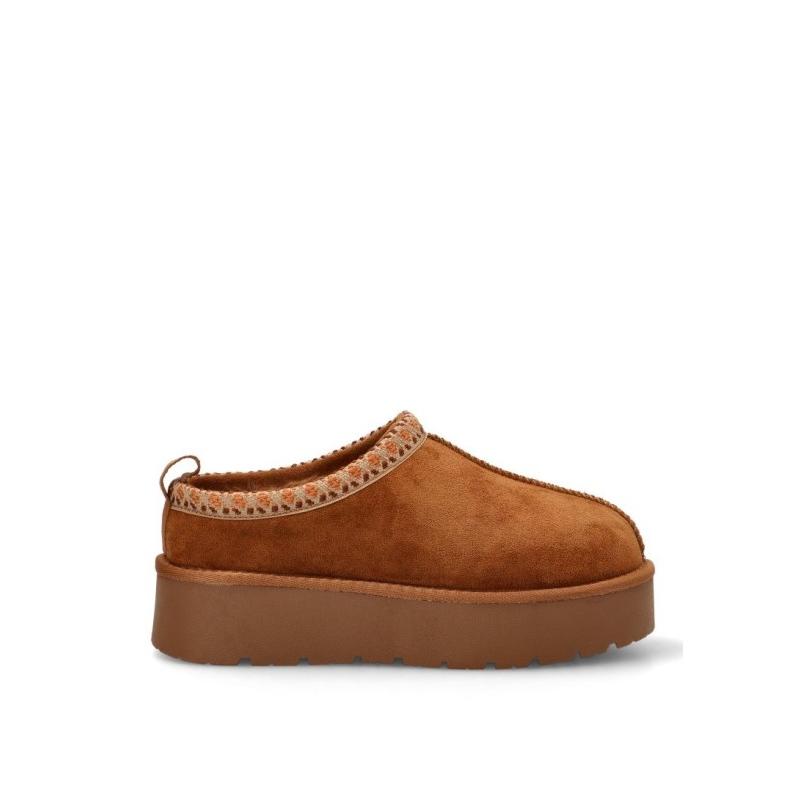 Zueco Xti - Mujer - Suela Doble - Modelo 143237 - Color Cuero
