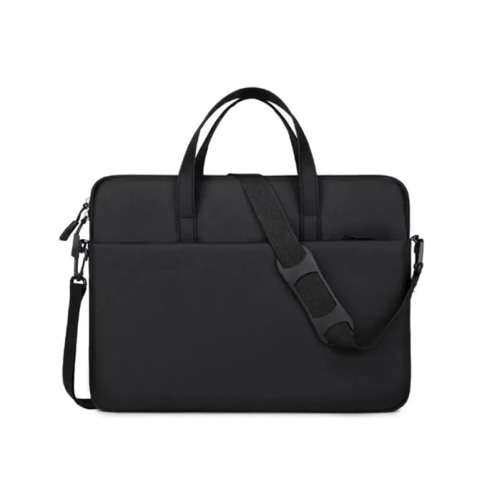 Nilox - Maletín profesional para portátil de 15,6 pulgadas modelo NXB033 de poliéster con compartimento doble y correa para trolley color negro