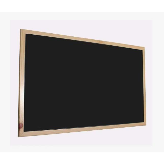Pizarra Negra, Enmarcado con Madera sólida, para tiza y rotulador de Pizarra, ideal para cocina, salón, clases particulares, con tres tamaños 30x40, 40x60, 60,90.