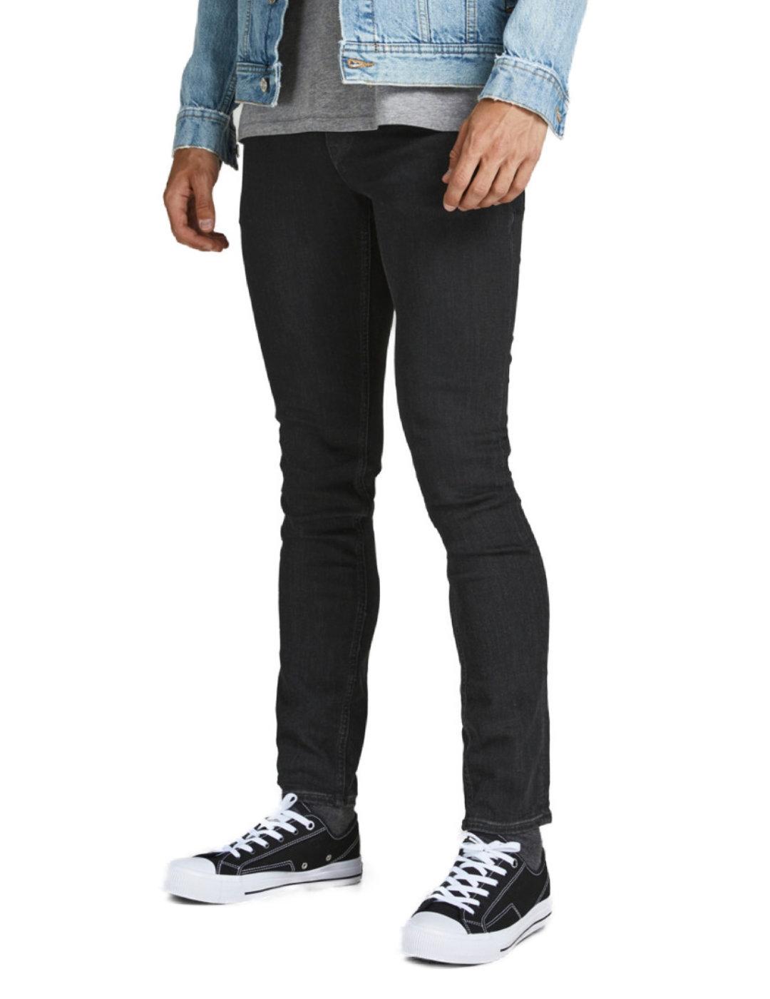 Jack&Jones Liam Noos - Pantalón Vaquero Negro Ajustado Hombre