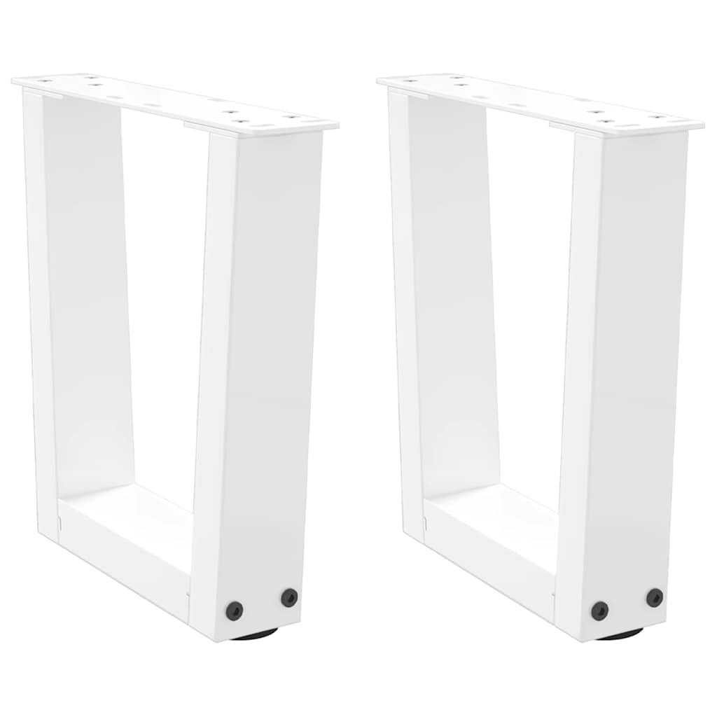 vidaXL Patas para mesa de centro en forma de V (2 unidades) 30 x (30-31,3) cm, acero