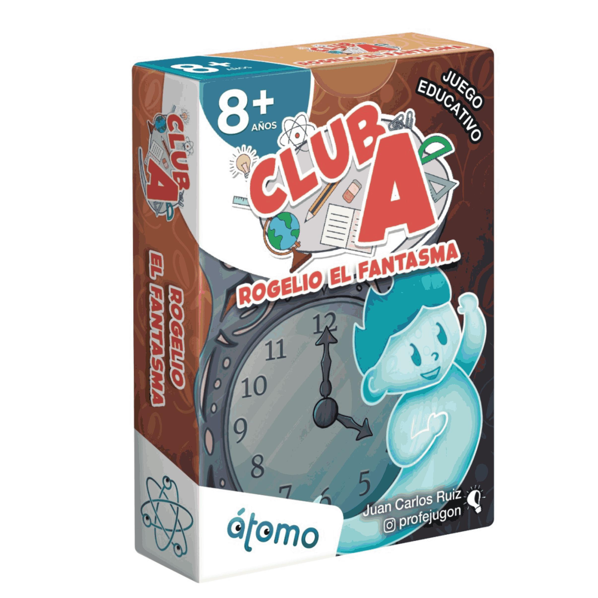 Atomo Games - Rogelio el Fantasma - Juego de Mesa Educativo - Club A - Profejugon