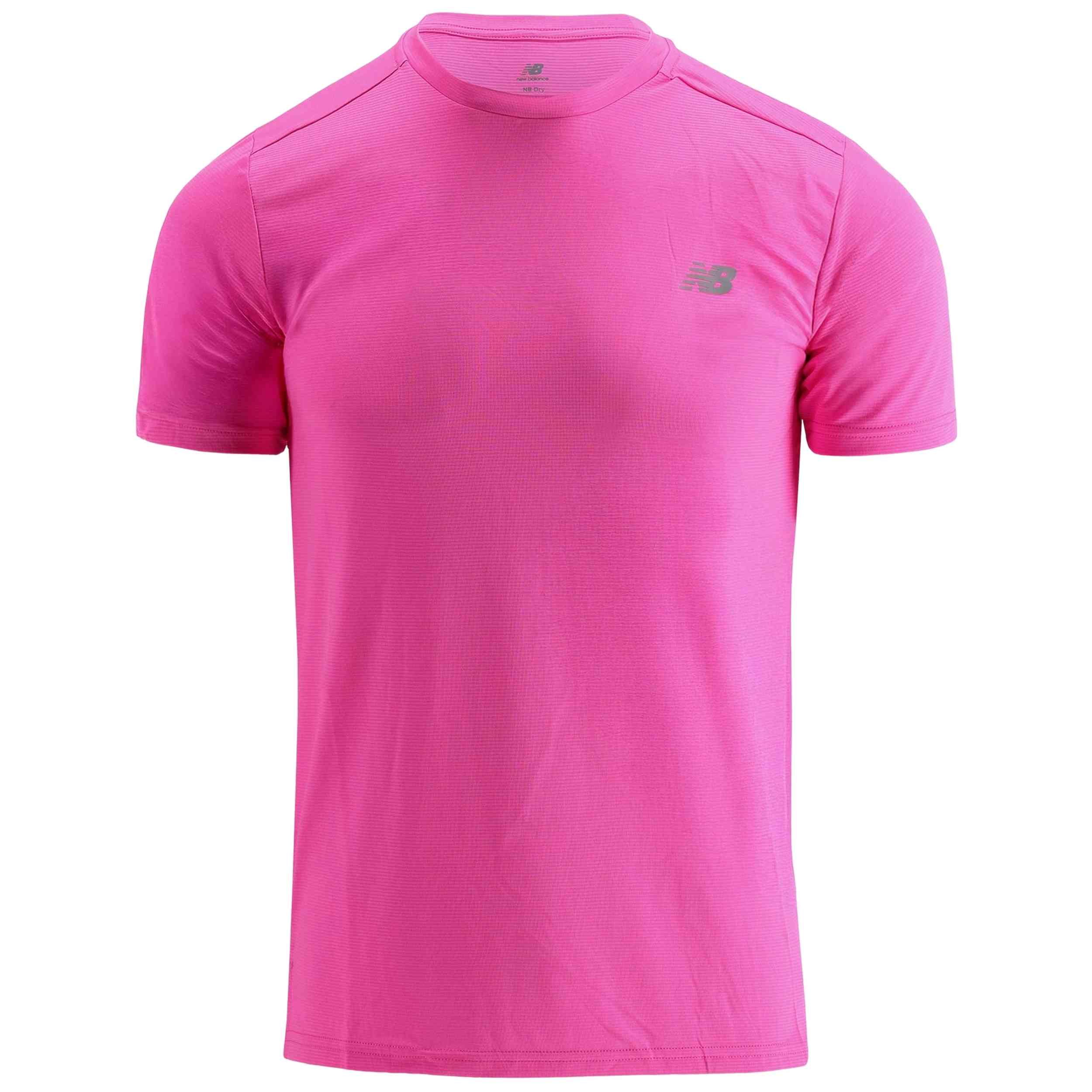 Camiseta De Manga Corta New Balance modelo MT41222_AAB para Hombre en color Rosa