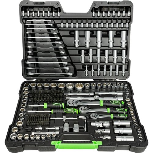Caja de herramientas 216 piezas vasos 12 caras JBM 54250 JBM