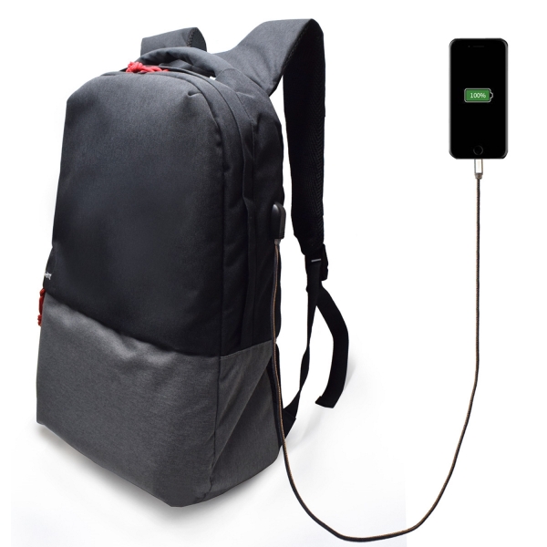 Ewent ew2529 mochila para portatil hasta 17” - puerto de carga usb - a prueba de agua - color negro