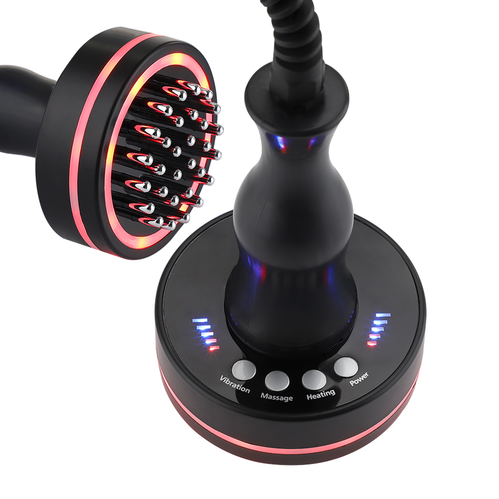 Cepillo de Drenaje de Meridianas para Masaje Corporal Anti- Celulitis con Estimulación de Vibración Eléctrica para Pérdida de Peso y Ajuste de la Piel