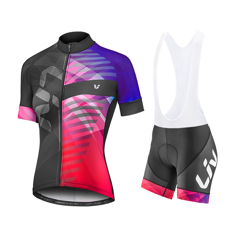 TK Nuevo Set De Ciclismo 2024 Para Mujer Liv Ropa Ciclismo Feminina Conjunto De Jersey Y Pantalones De Bicicleta De Verano Con Almohadilla GEL Transpirable Talla Verdadera