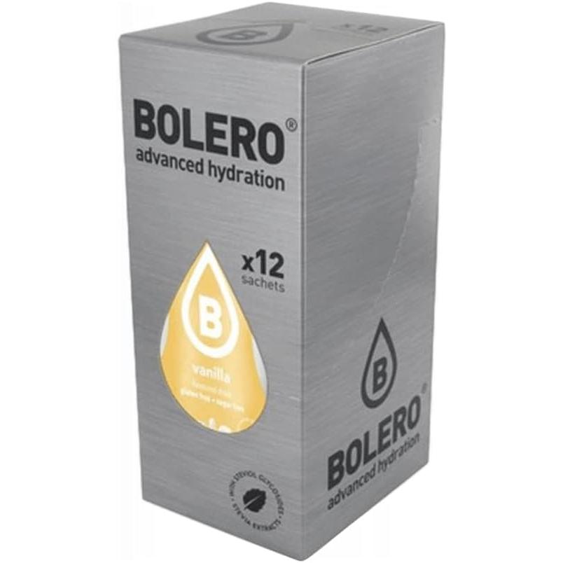 Bolero Sabor Vainilla, pack de 12 sobres de 9g. Bebida en polvo sin azúcar para un refresco bajo en calorías con el delicado sabor a vainilla, con Vitamina C y Stevia.