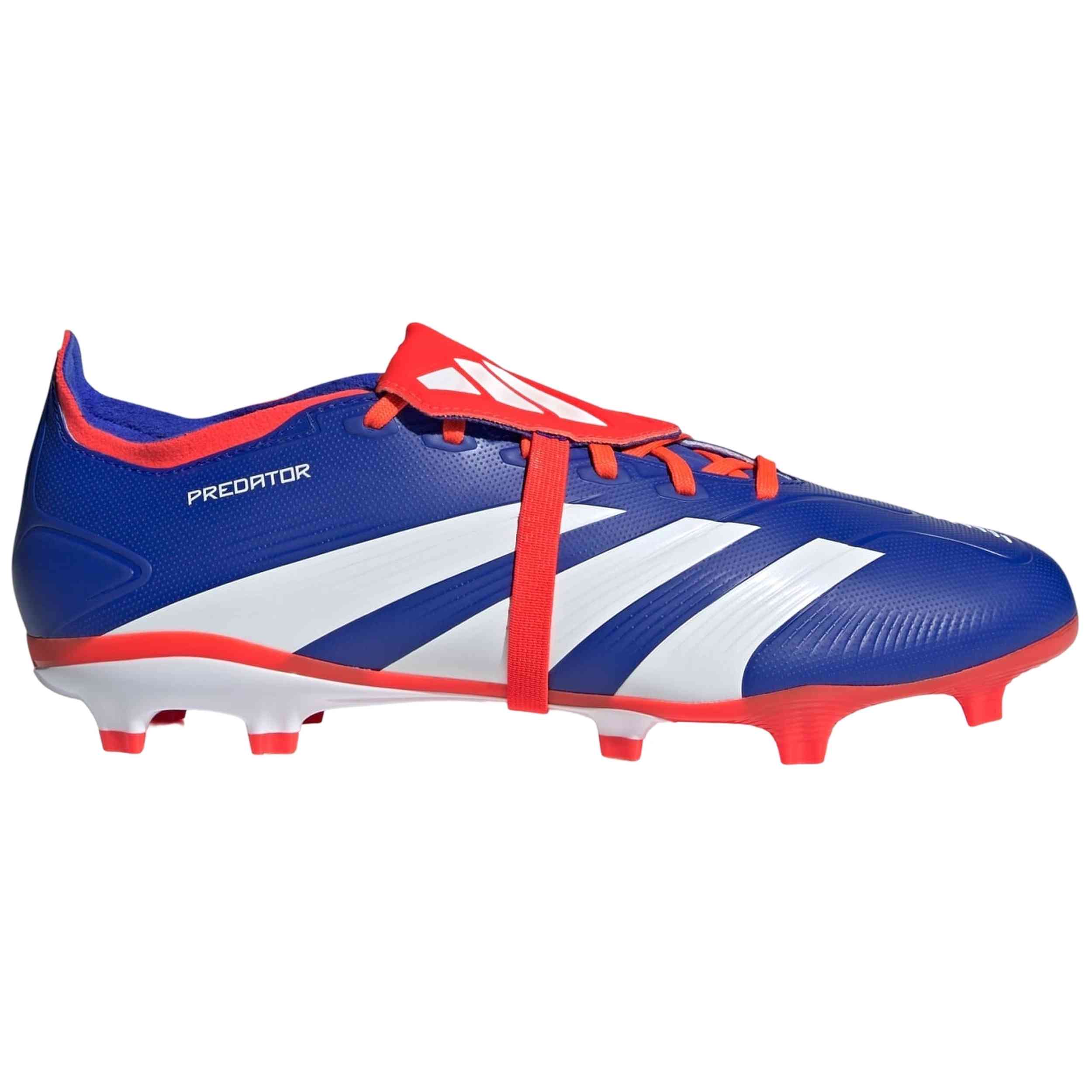 Zapatillas Adidas modelo Predator League Fold Over Tongue Firm Ground Boots "Lucid Blue / Cloud White / Solar Red" para hombre y mujer en color Azul