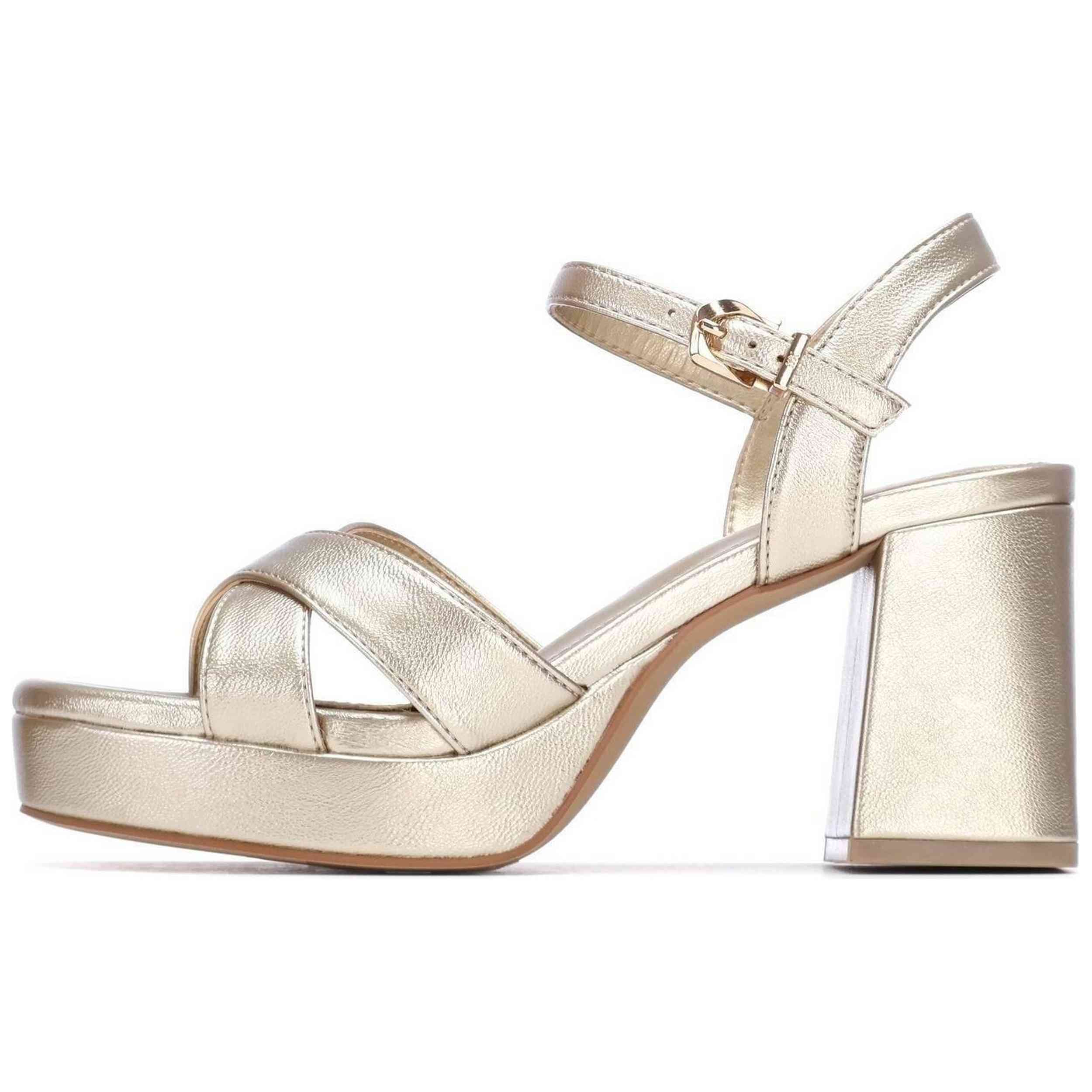 Sandalias De Tacon Xti modelo 145288-ORO para Mujer en color Dorado