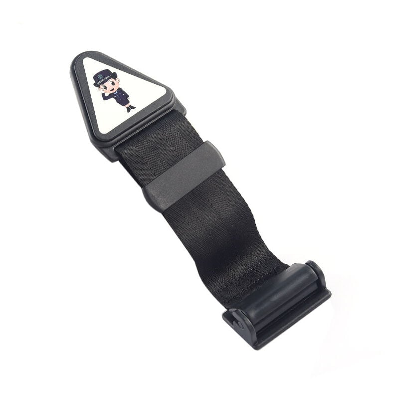 CA Hebilla protectora para cinturón de seguridad de coche, color negro, ajustable