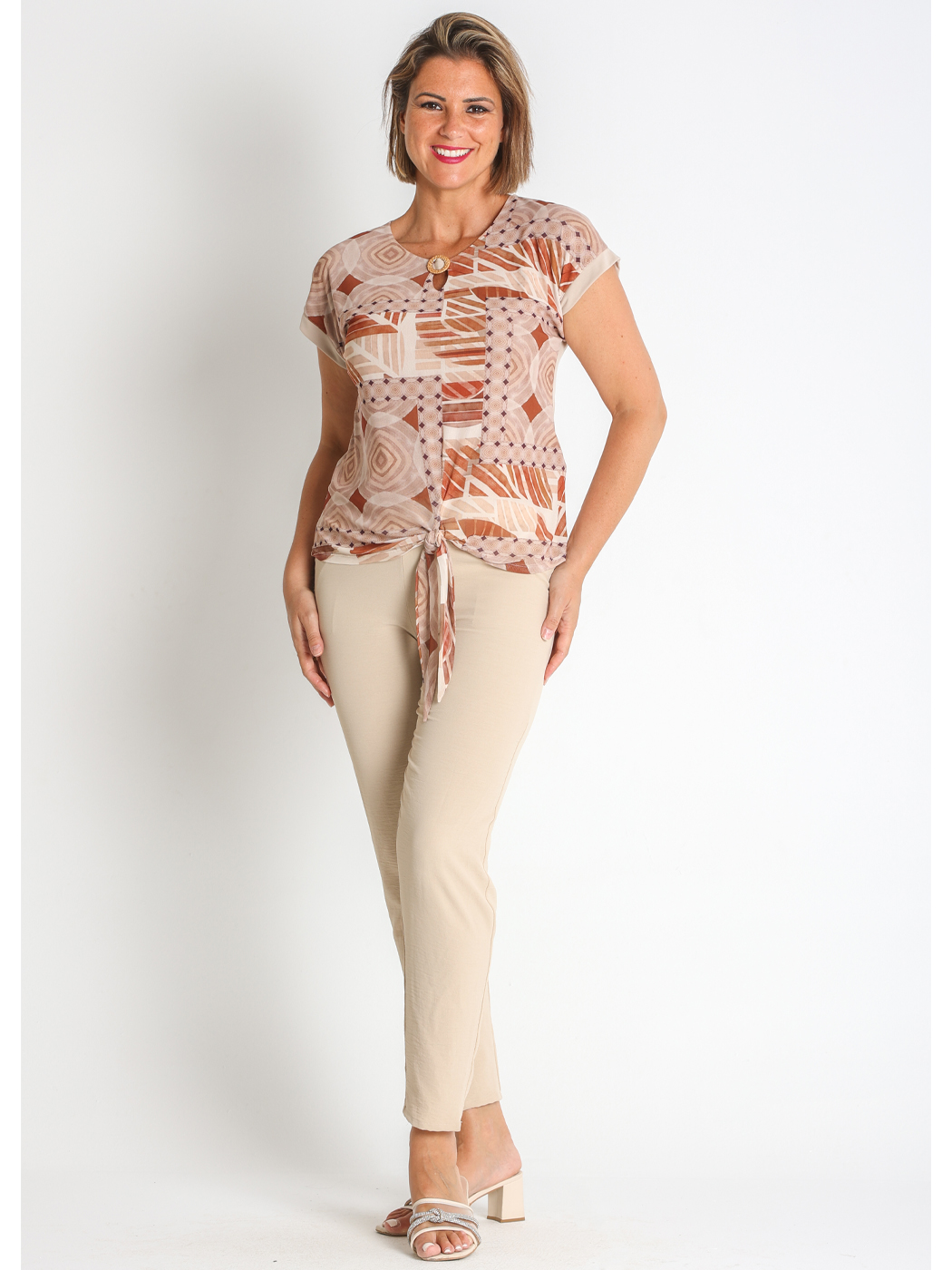 3672600  CAMISETA TUL ESTAMPADO PES.RECICLADO Y PUNTO MODAL
