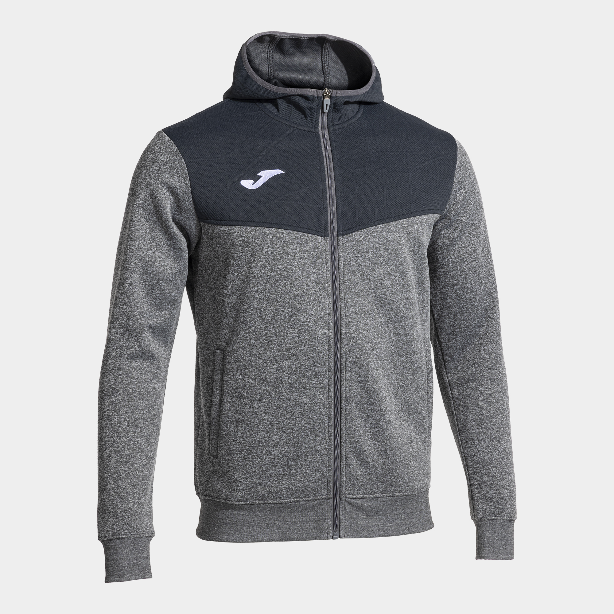 Joma Chaqueta Con Capucha Campus Street Gris Melange Talla 12 (2Xs) Niño Junior