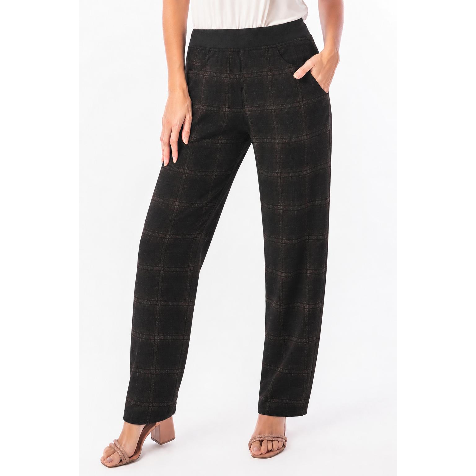 Pantalón Corte Recto Estampado de Mujer - Youline