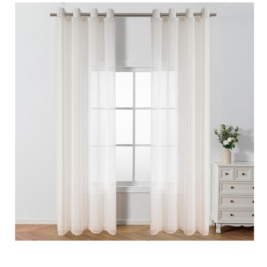 PLUSHOME Cortina Visollo Cocina Salon Dormitorio para Ventana con medidad 140 * 260 para hogar Cocina Decoracion.